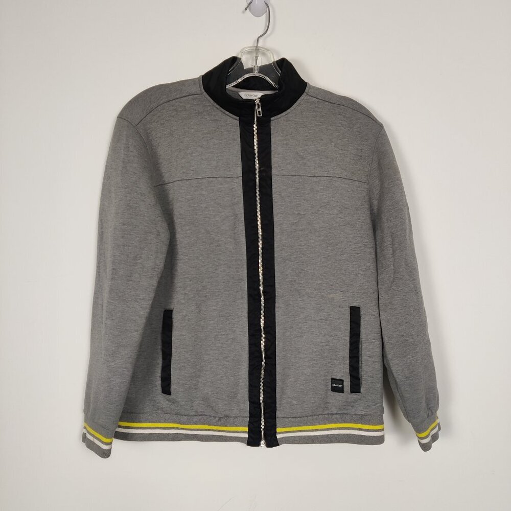 Calvin Klein Men's Zip Up Sweatshirt Jacket Size Large Cotton